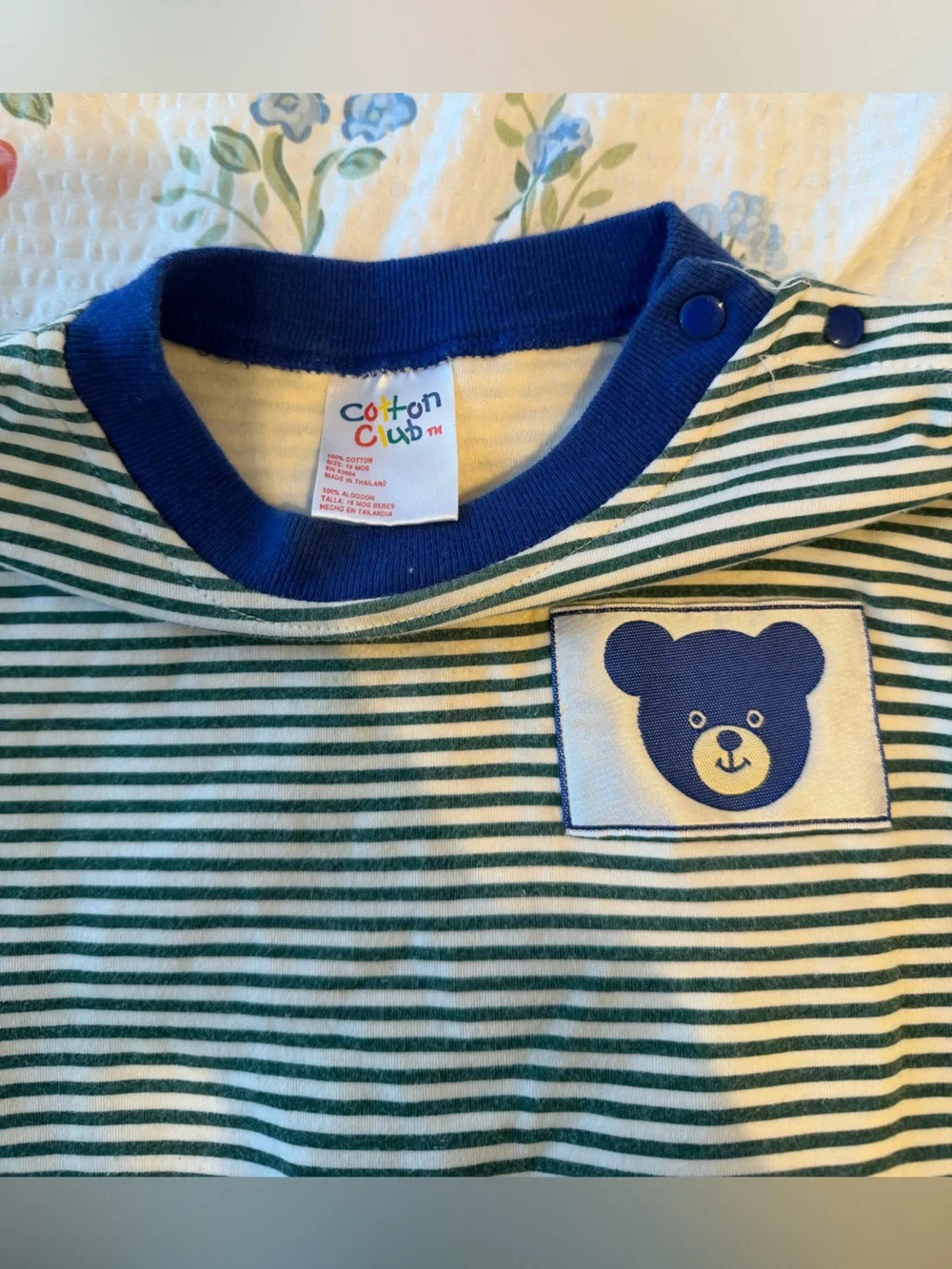 Vintage bear onesie with cute booty